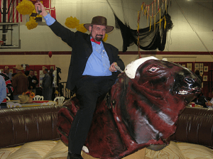 school auction themes western bull rider