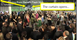 flash mob at auction gala