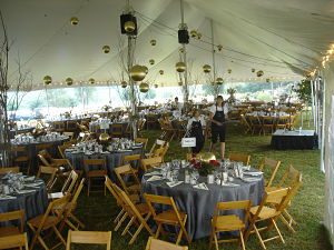 charity auction venues tents