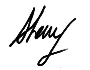 Signature with word Sherry
