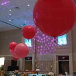 Oversized balloons at benefit auction