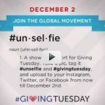 Unselfie - GivingTuesday definition