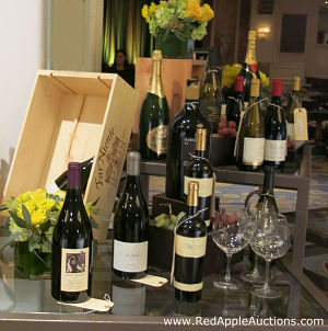 Each bottle was available for purchase, to be opened and consumed at the gala with the meal. Prices ranged from $30 to $200 per bottle.