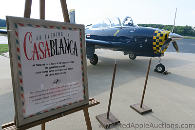 vintage plane auction gala casablanca